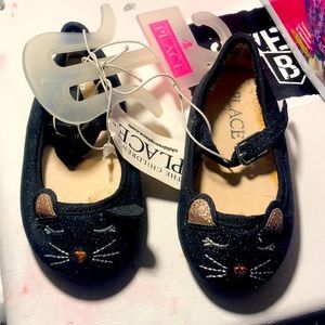 The children’s place cat sparkle flats girls 4